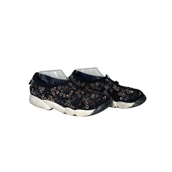 Dior Black Mesh Fusion Beaded Embellished Sneakers Slip-On Sneakers Size 38 - Picture 1 of 9